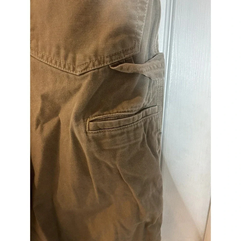 Carhartt Mens Carpenter Jeans Brown Denim Loose Fit Pockets Cotton 40x32 - Picture 7 of 12